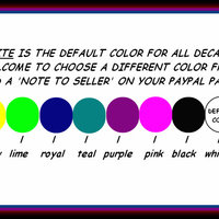 Color Options white, black, silver, dark gray, pink, yellow, lime green, gold