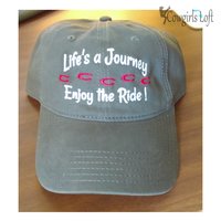 Embroidered cap Life's a Journey enjoy the ride! main image