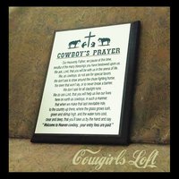 Cowboys Prayer Plaque from Cowgirls Loft