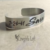 Custom Silver Cuff  Bracelet - 1