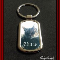 Photo Keychain with Keyring