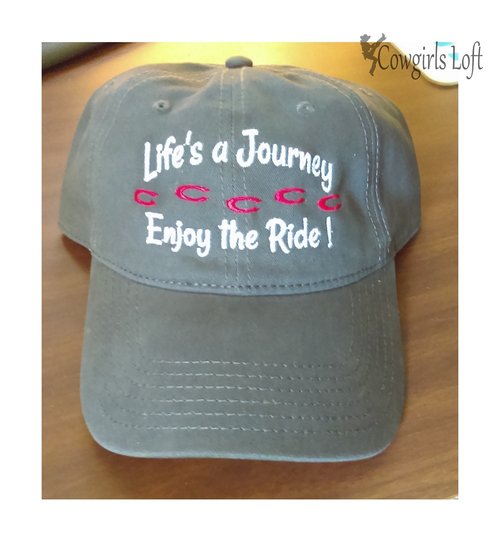 Embroidered cap Life's a Journey enjoy the ride! main image