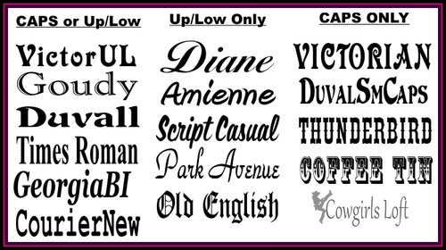 Font List