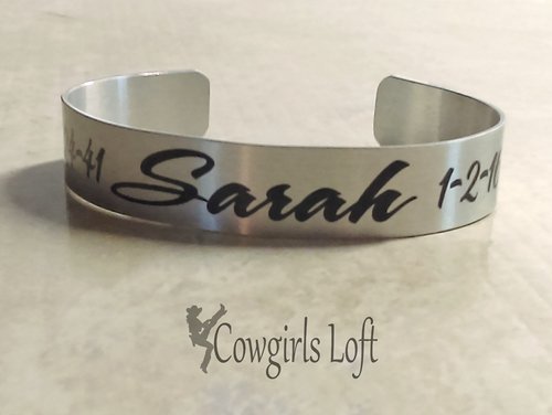 Custom Silver Cuff  Bracelet - 3