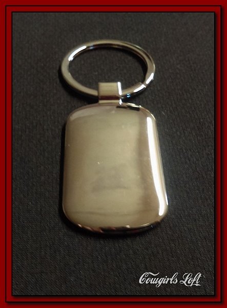 Backside of Keychain with Keyring