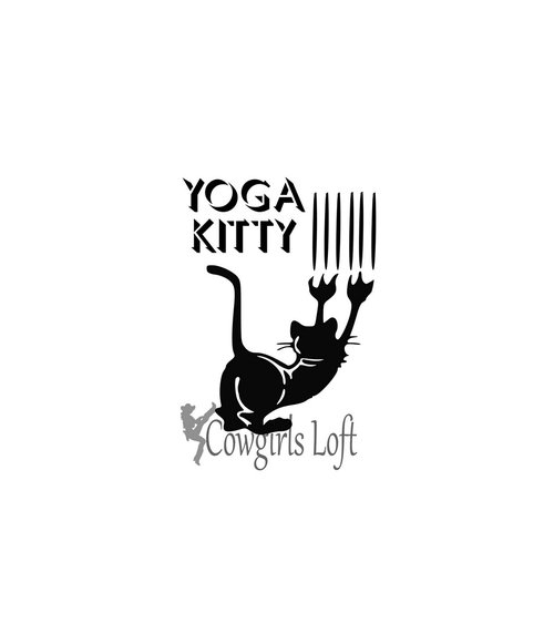 Yoga Kitty cat decal