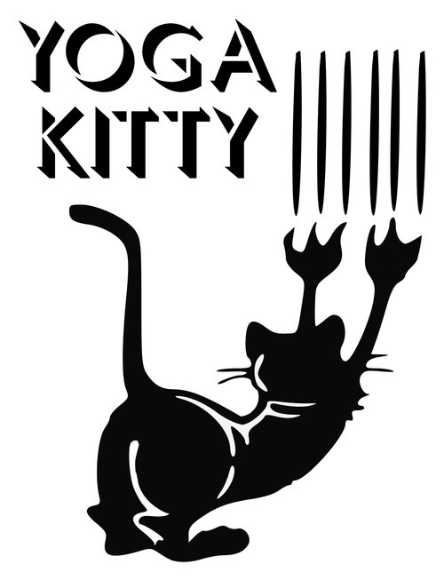 Cat Lovers decal - Yoga Kitty