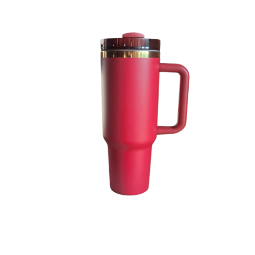 Engraved 40 oz for TW horse lover large Red tumbler with saying Why Ride when you can Glide