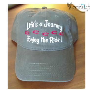 Embroidered cap Life's a Journey enjoy the ride! main image