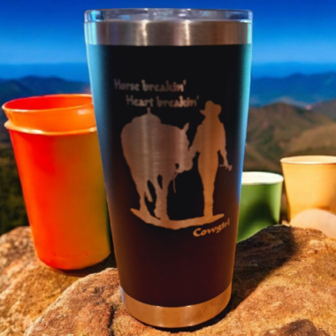 Horse Breakin Heart Breakin Cowgirl 20 oz Tumbler - Free Shipping